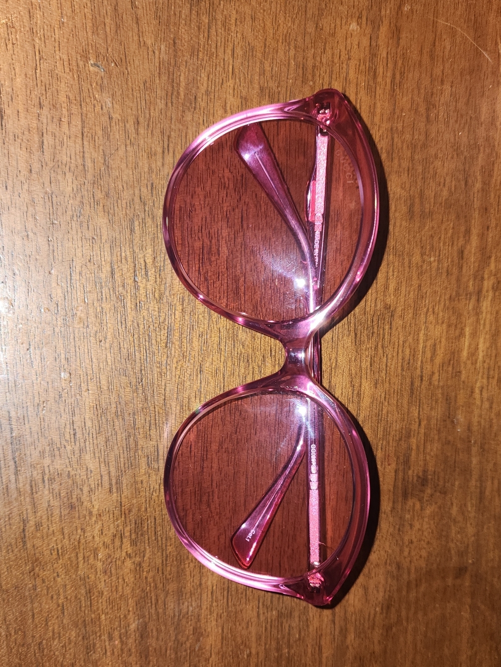 Gucci Pink Transparent Oversized Sunglasses
